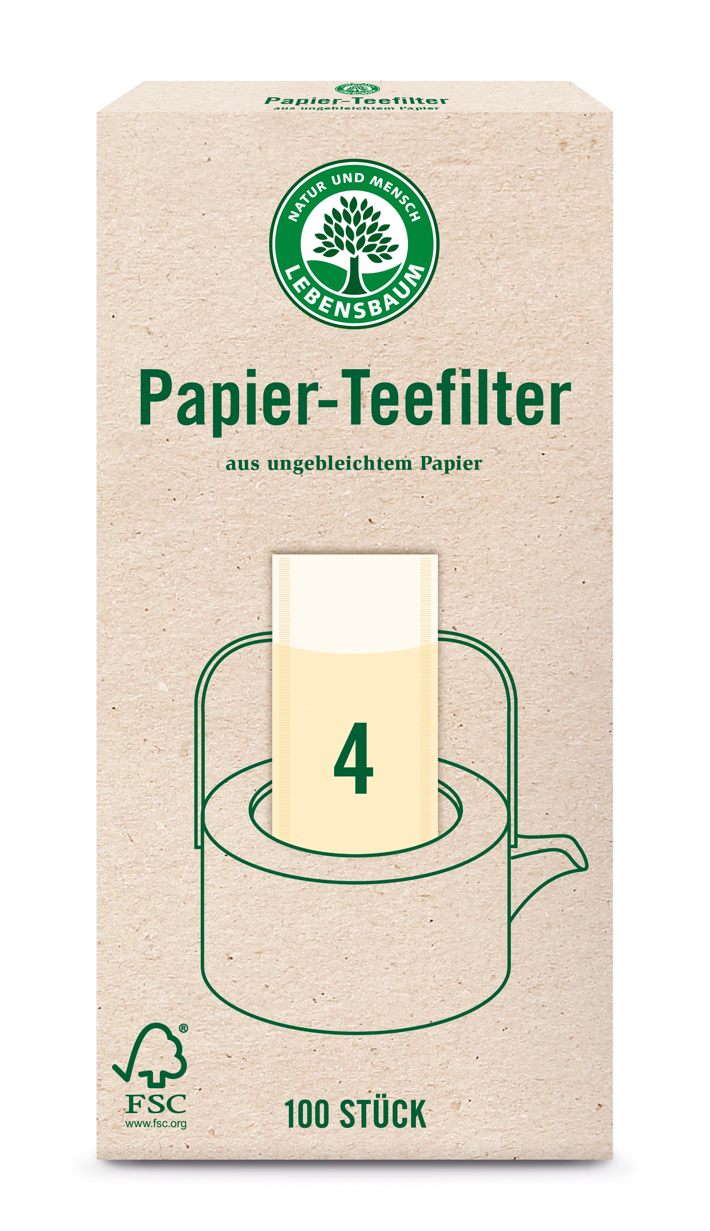 Papier-Teefilter Gr.4 1 Stk
