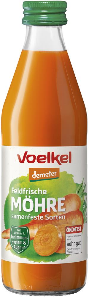 Feldfrische Möhre Gemüsesaft demeter 330 ml