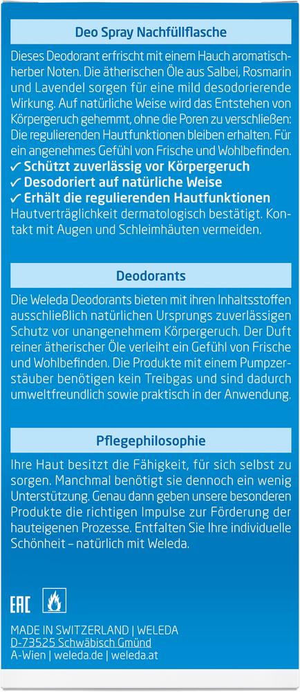 Salbei Deodorant Nachfüllflasche 200 ml