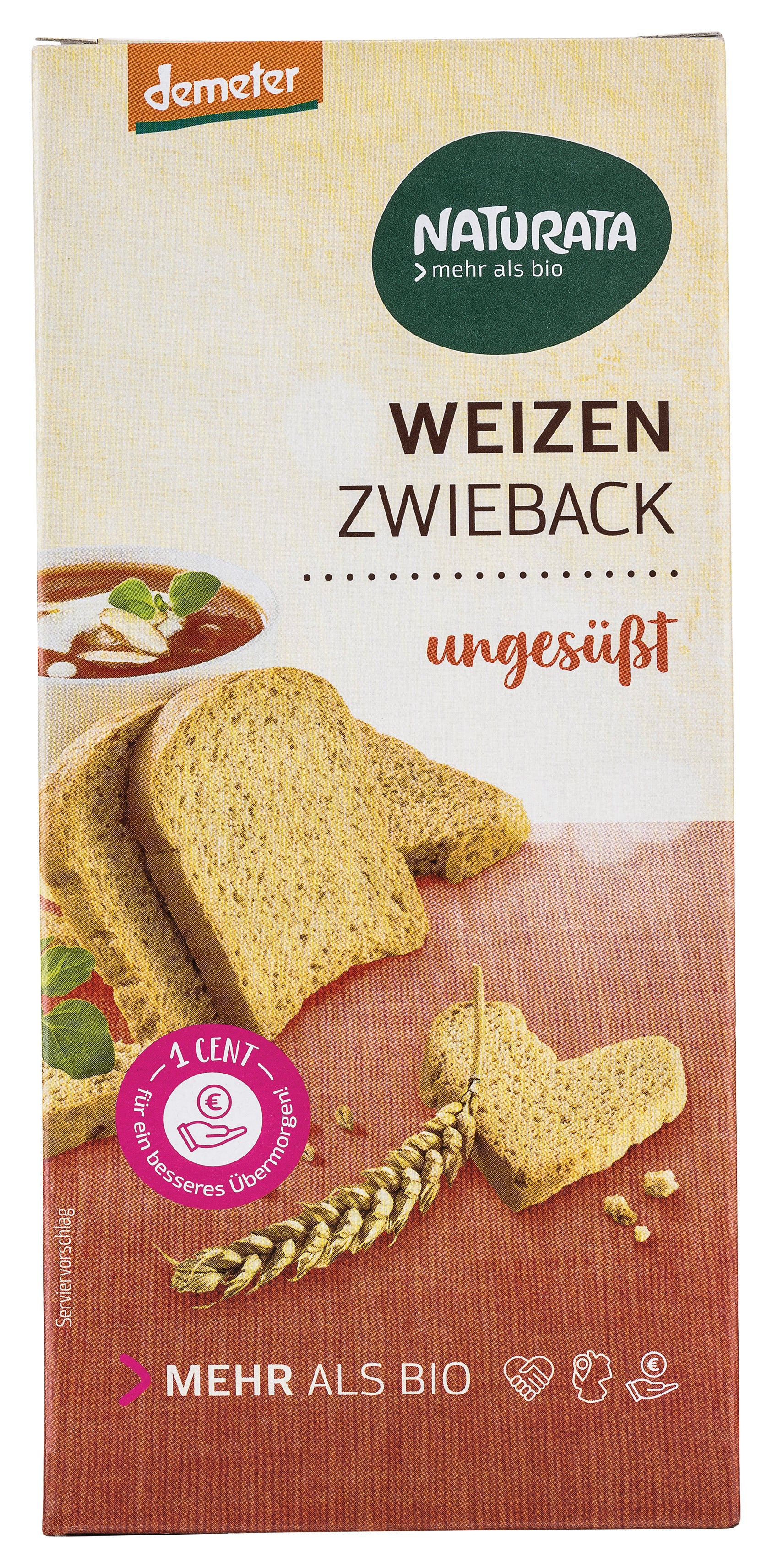 Weizen-Zwieback ungesüßt demeter 150 g