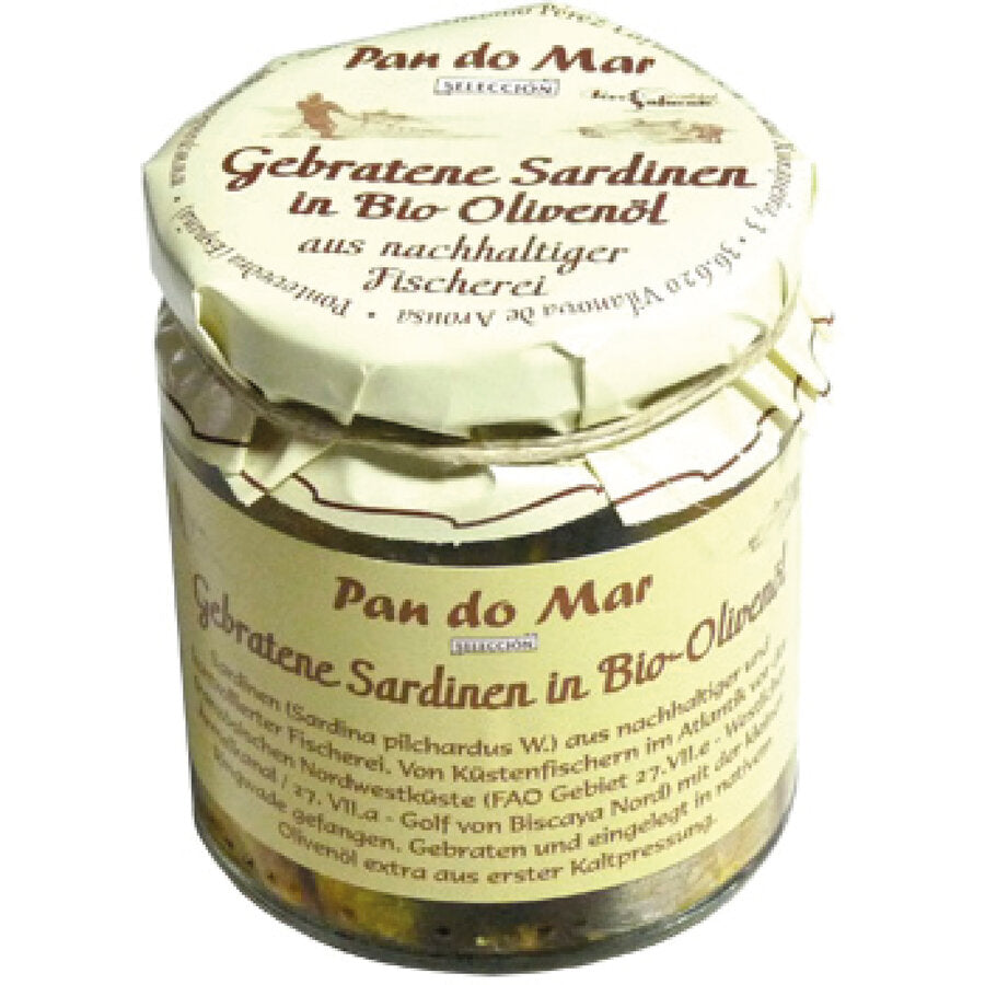 Gebratene Sardinen in Bio-Olivenöl 220 g