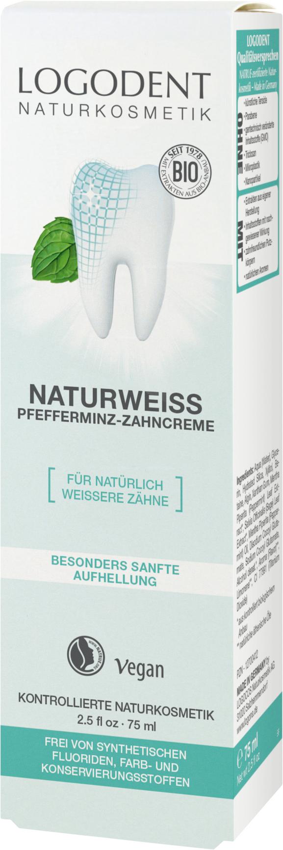 Naturweiss Pfefferminz Zahncreme 75 ml