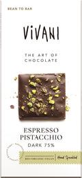 Espresso Pistacchio Dark 75% Schokolade 80 g