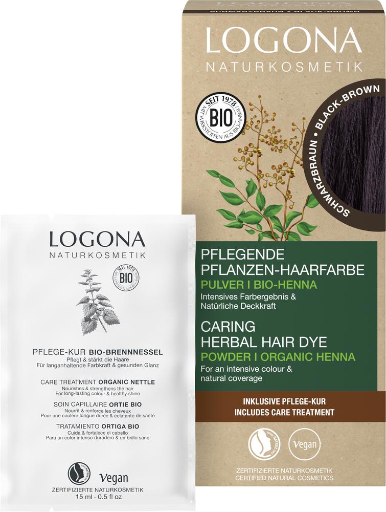 Pflegende Pflanzen-Haarfarbe Pulver 11 Schwarzbrau 100 g