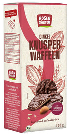 Dinkel-Knusperwaffeln Zartbitterschokolade 100 g