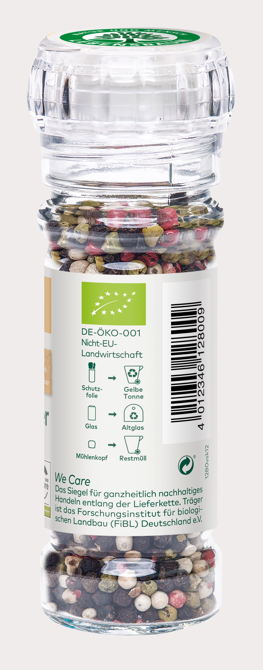 Pfeffer  bunt, ganz  Glasmühle 45 g