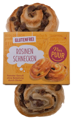 Rosinenschnecken glutenfrei 3 Stück 170 g