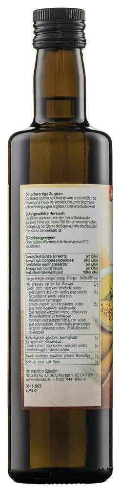 Olivenöl aus Spanien nativ extra demeter 500 ml