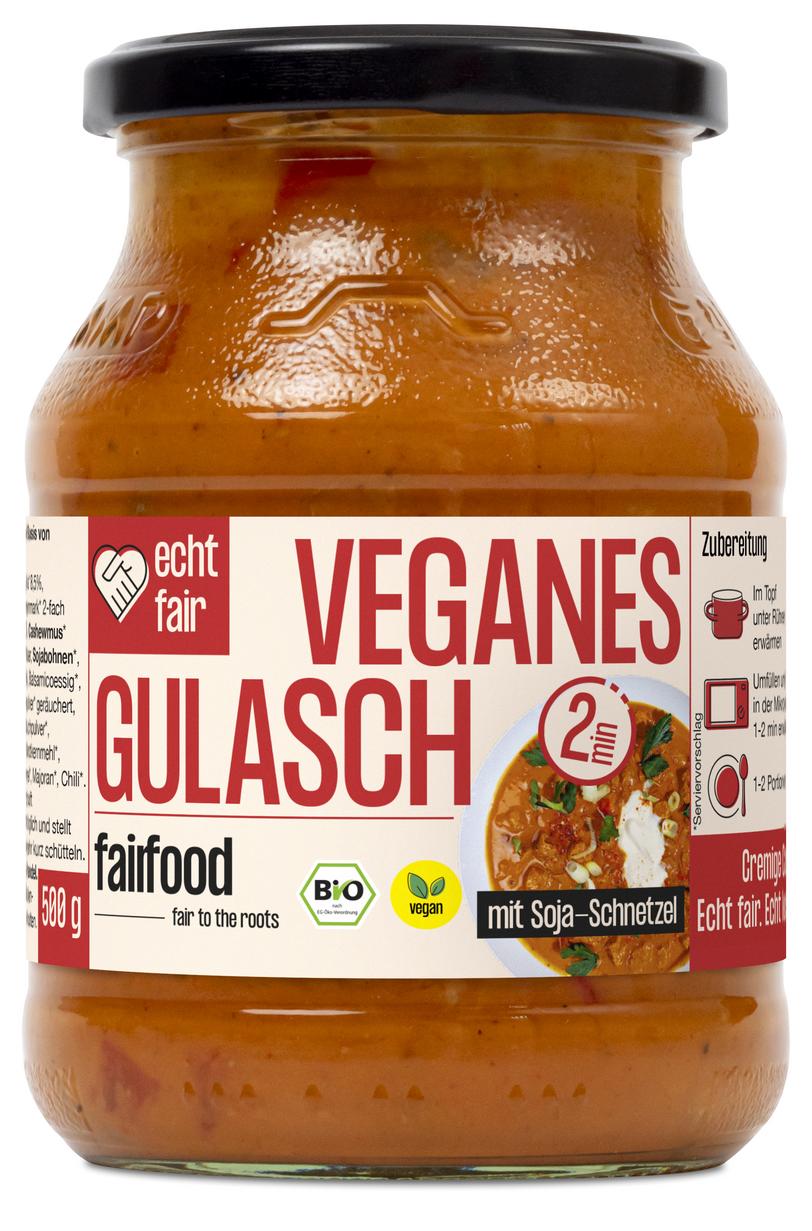 Veganes Gulasch mit Soja & Cashew 500 g