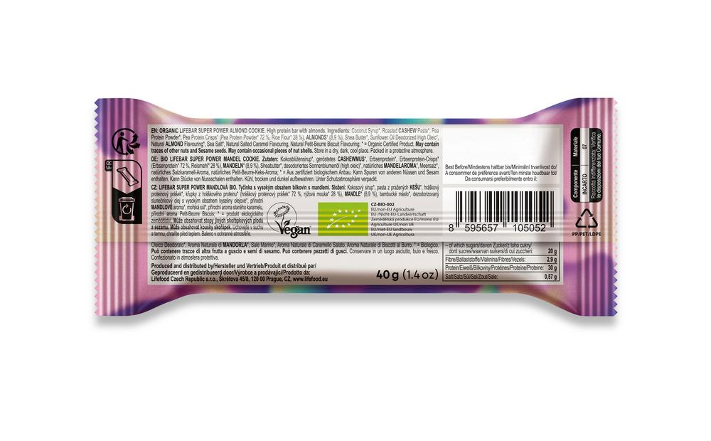 Lifebar Super Power Mandel Cookie 40 g