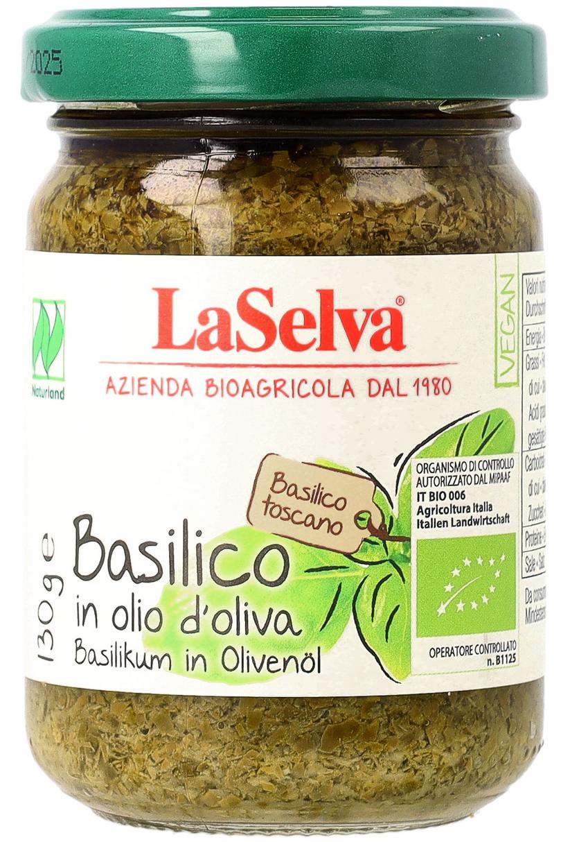 Basilikum in Olivenöl 130 g
