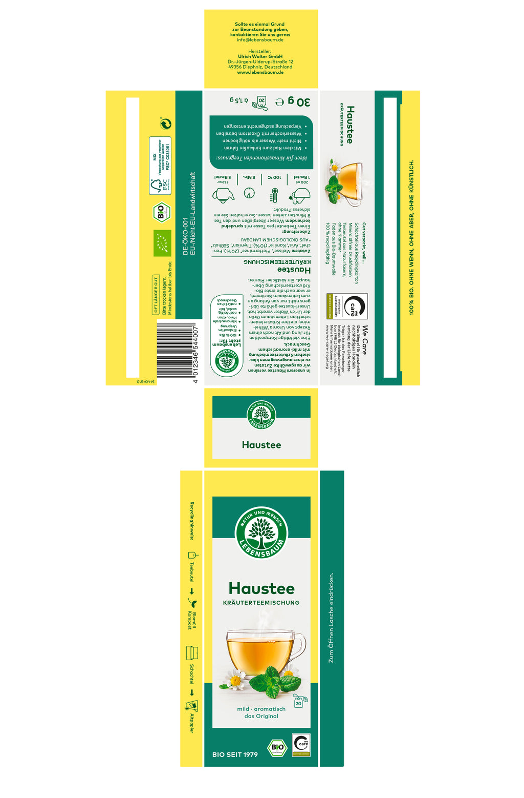 Haustee Kräuterteemischung 30 g