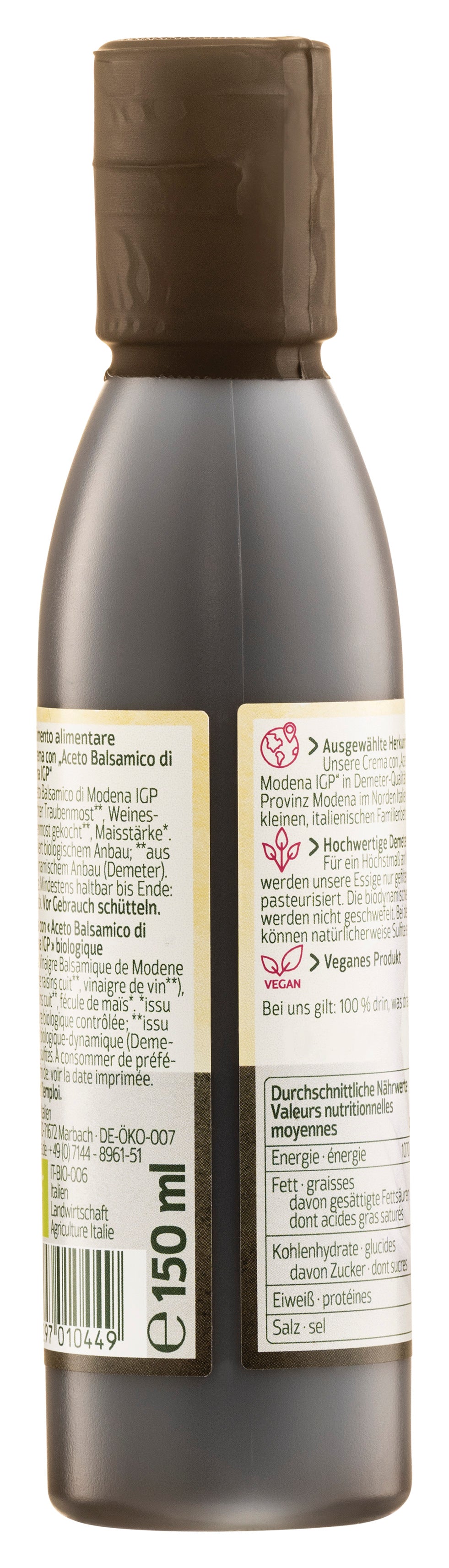 Crema di Balsamico  demeter 150 ml