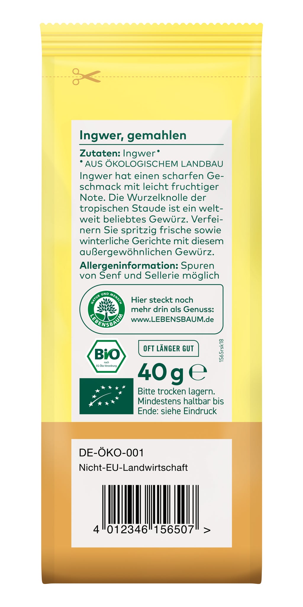 Ingwer  gemahlen 40 g