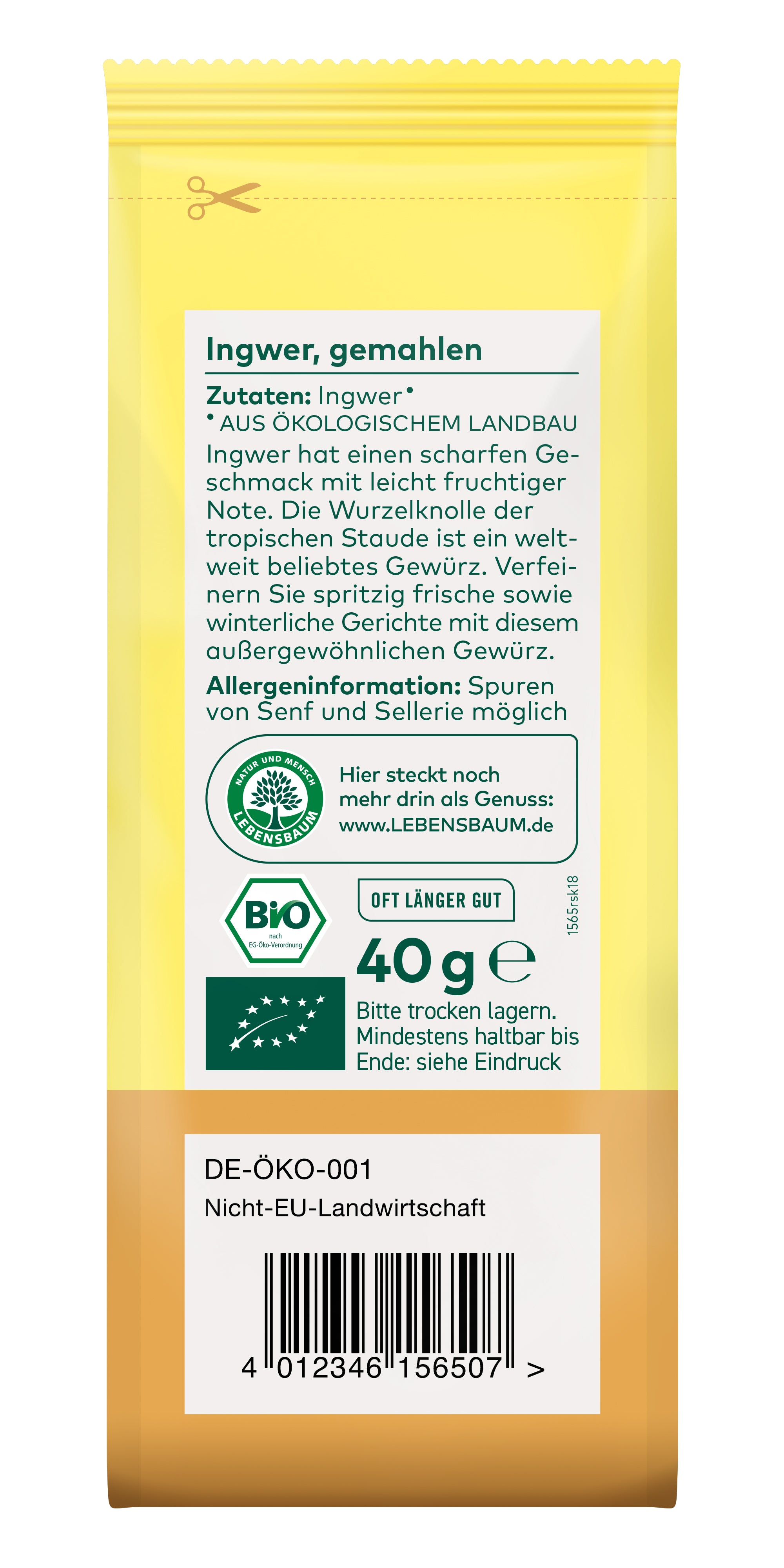 Ingwer  gemahlen 40 g
