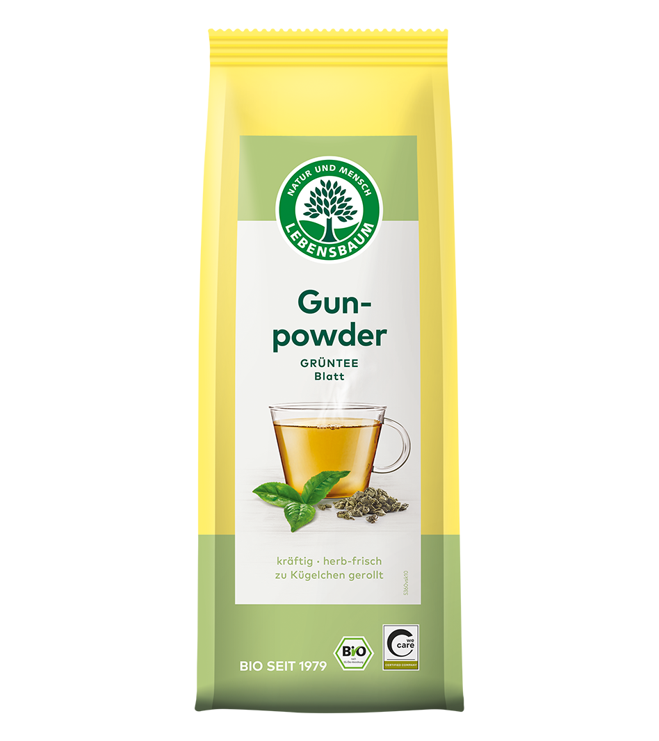 Grüntee Gunpowder Blatt 100 g