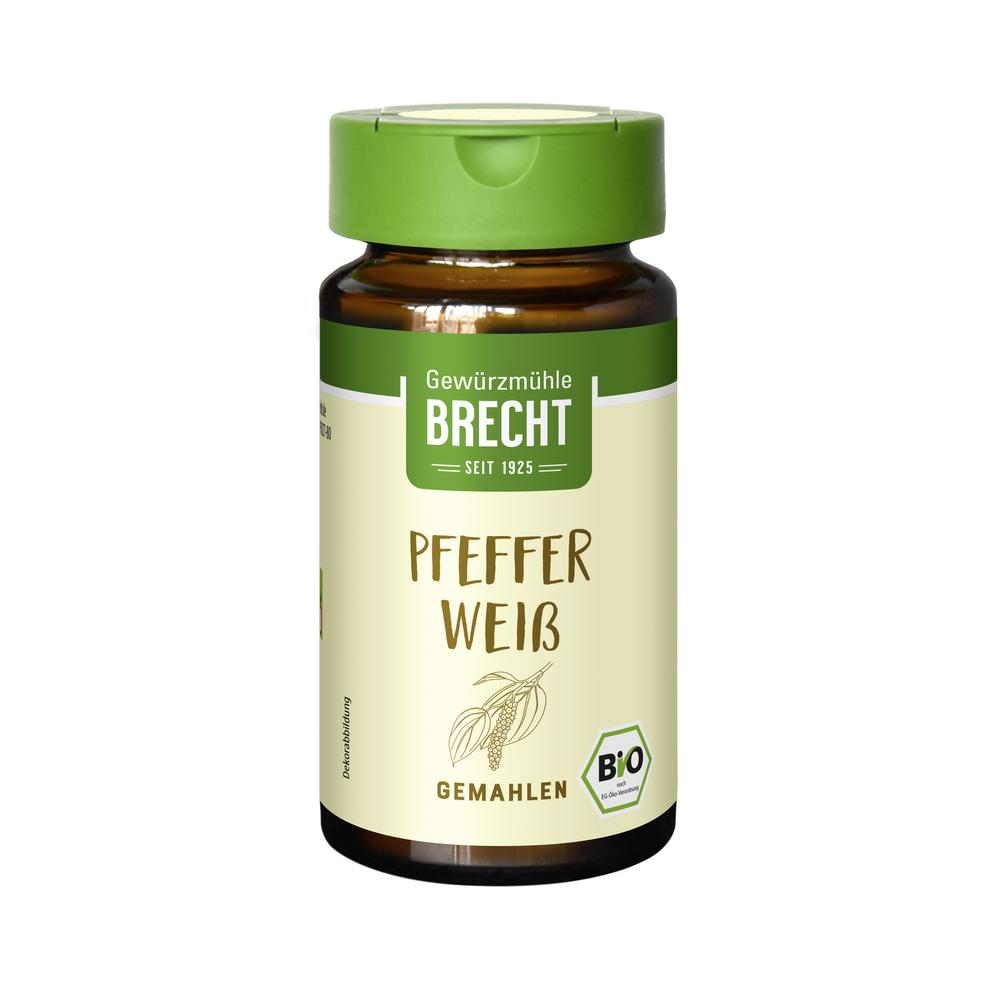 Pfeffer weiß gemahlen Glas 35 g