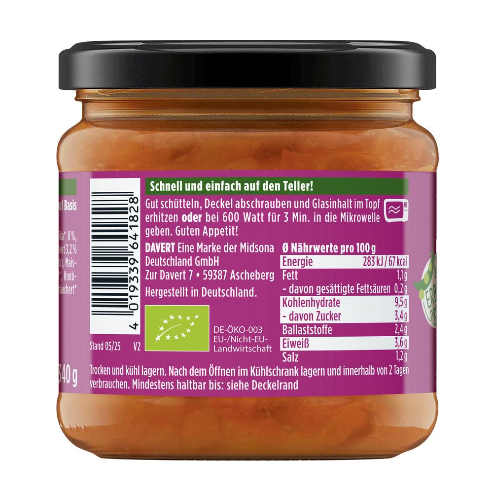 Veggie Bauerntopf mit Kartoffeln im Glas 340 g