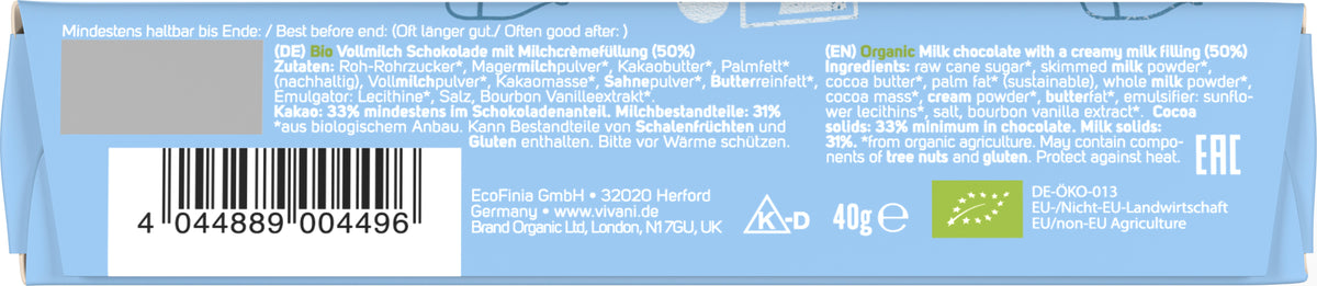 Milch Cr?me Schokoriegel 40 g