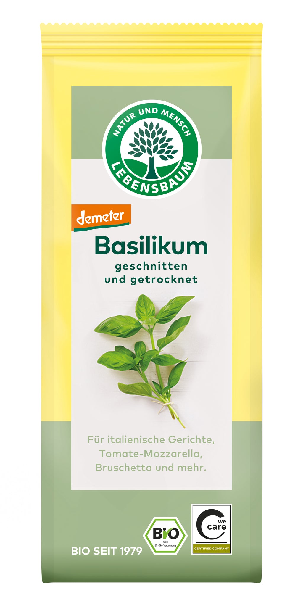Basilikum gerebelt demeter 15 g