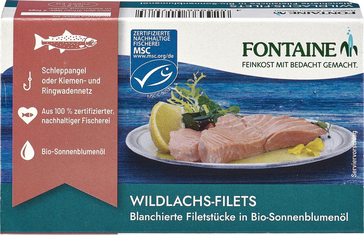 Wildlachsfilet in Sonnenblumenöl 120 g