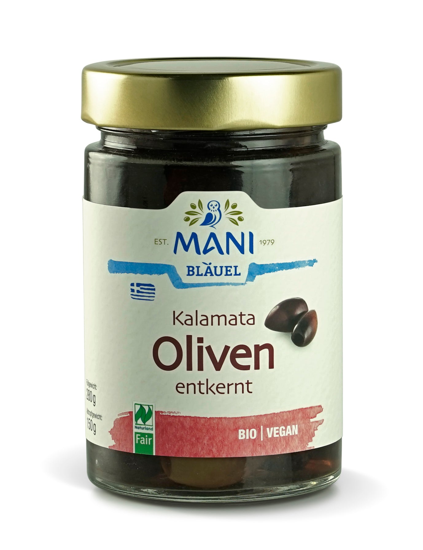 Kalamata Oliven in Lake, entkernt 280 g