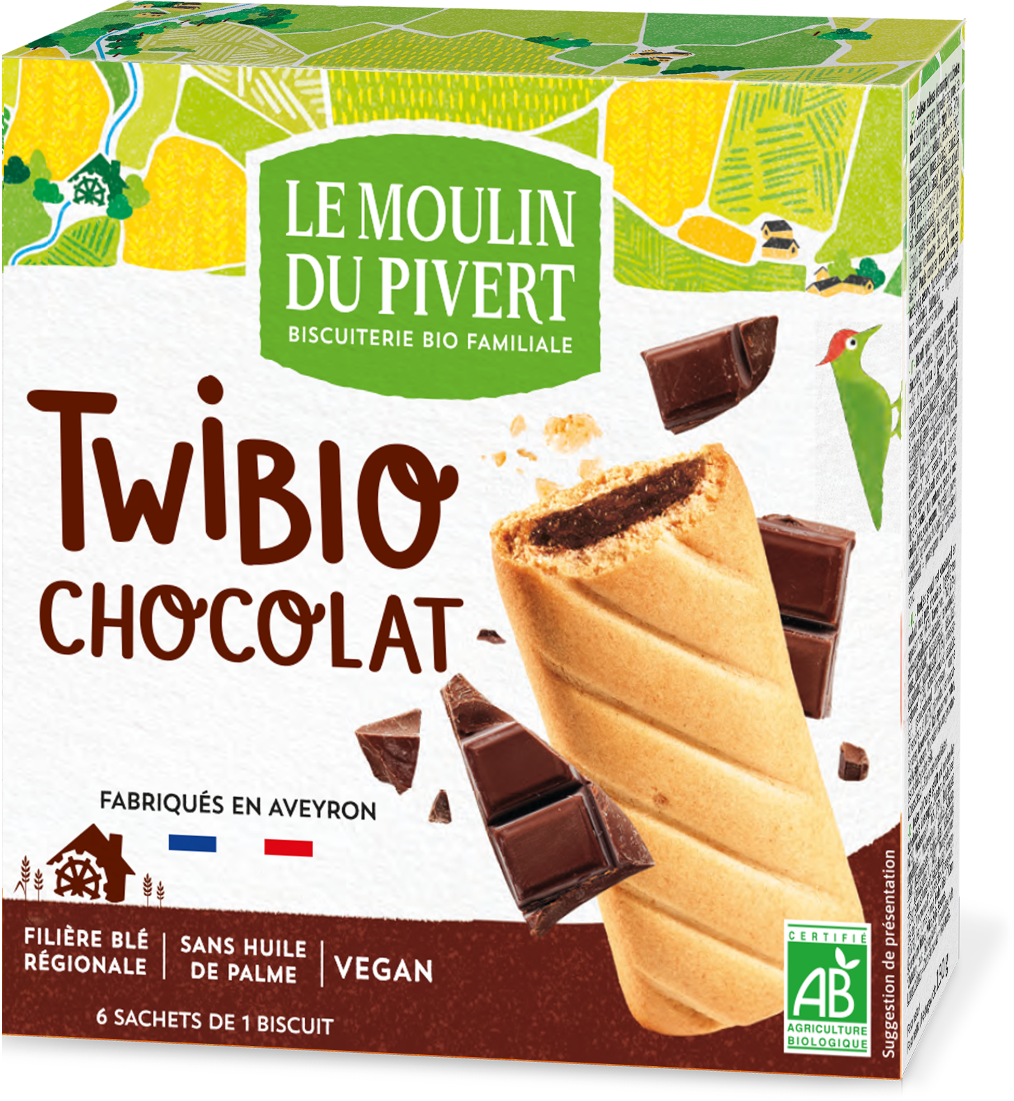 Twibio Kekse mit Schokoladenfüllung 150 g