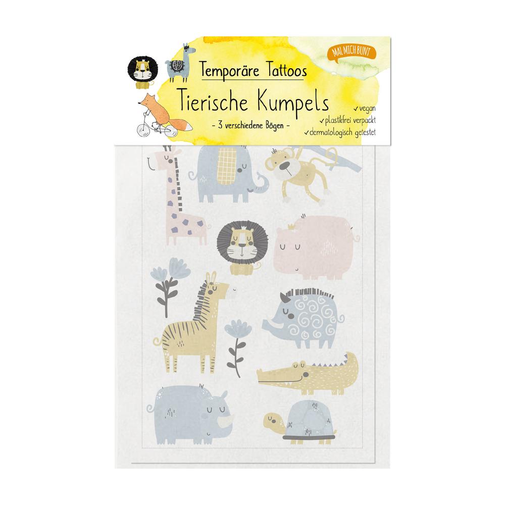 Kindertattoos Kollektion Tierische Kumpels 1 Stk