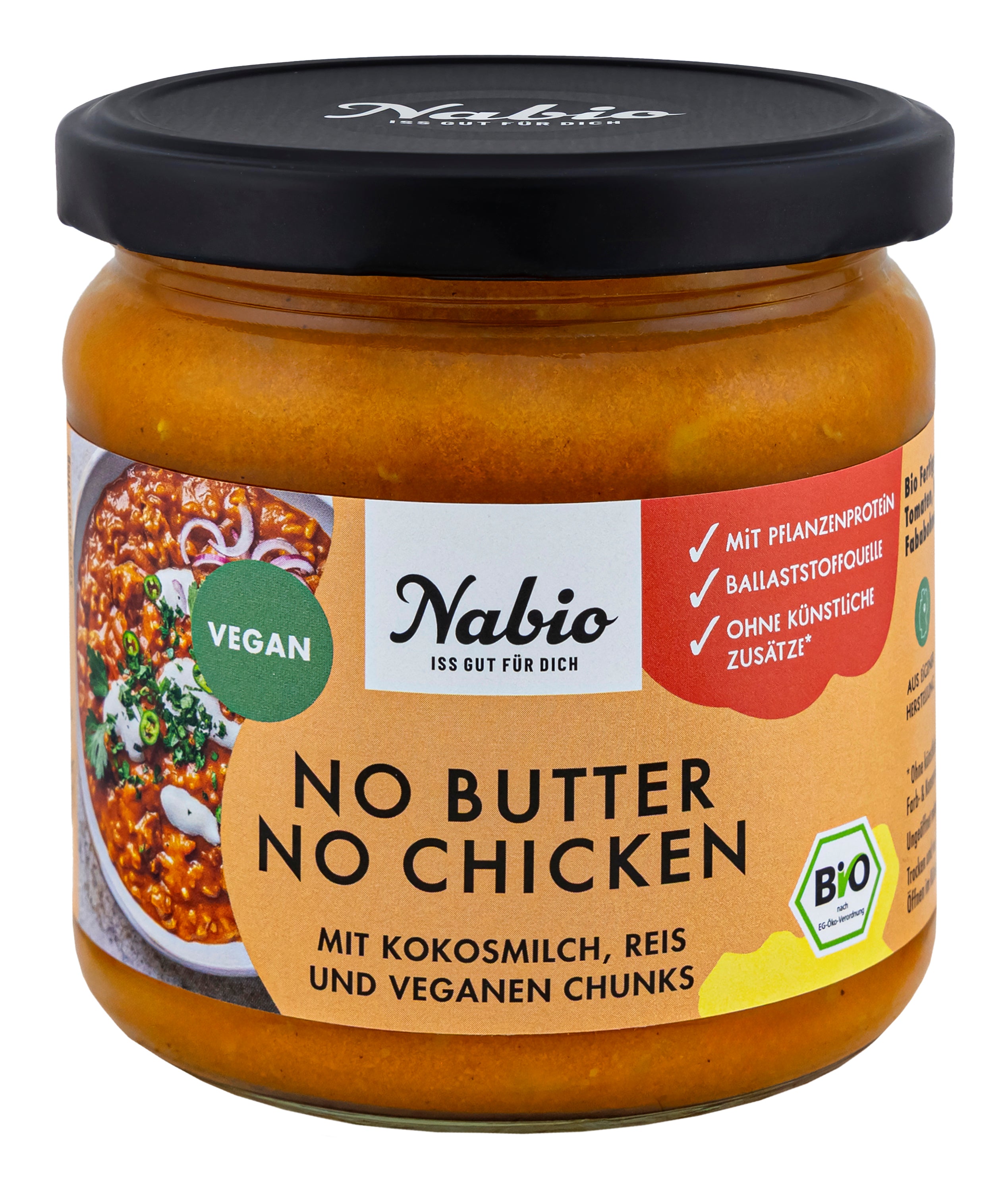 Fertiggericht No Butter No Chicken mit Reis und ve 330 g