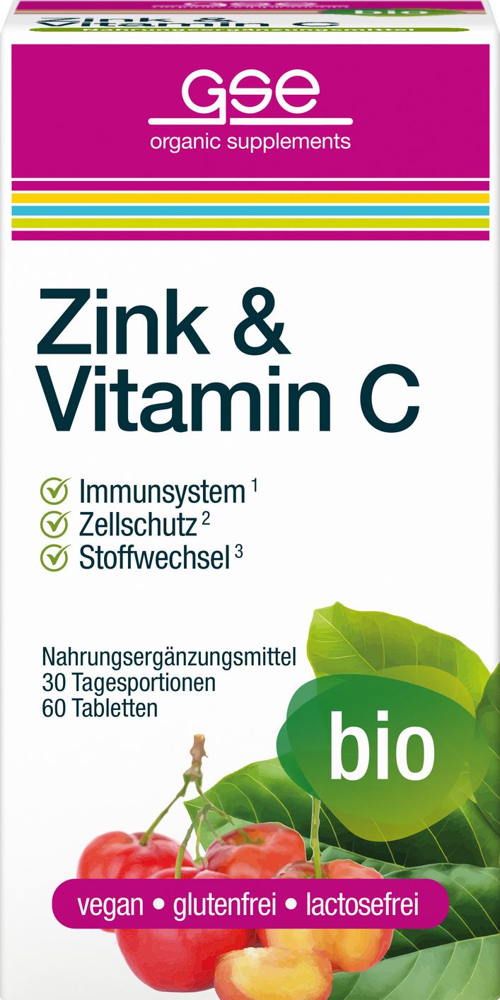 Zink & Vitamin C Complex  ? 500 mg 60 Stk