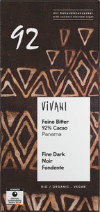 Feine Bitter 92% Cacao Panama 80 g