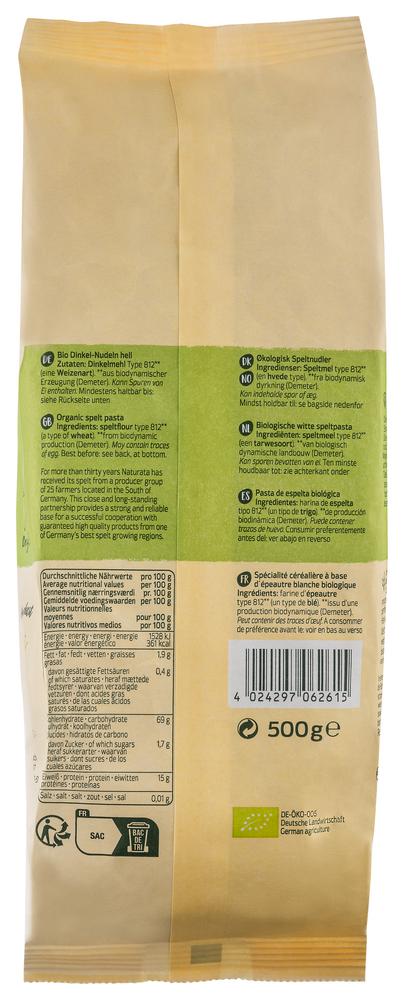 Penne Dinkel-hell demeter 500 g