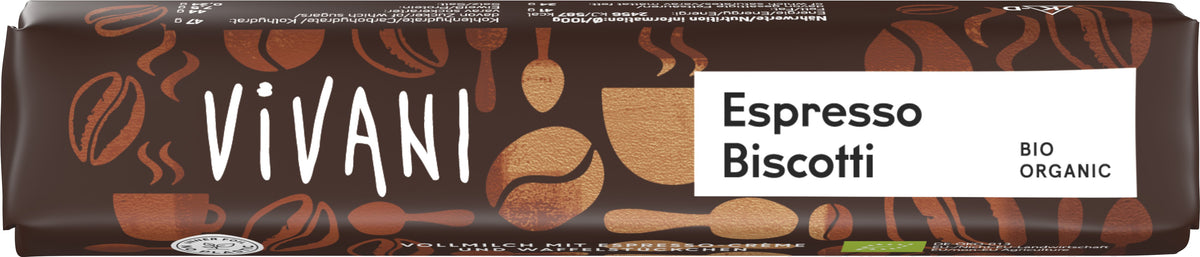 Espresso Biscotti Schokoriegel 40 g