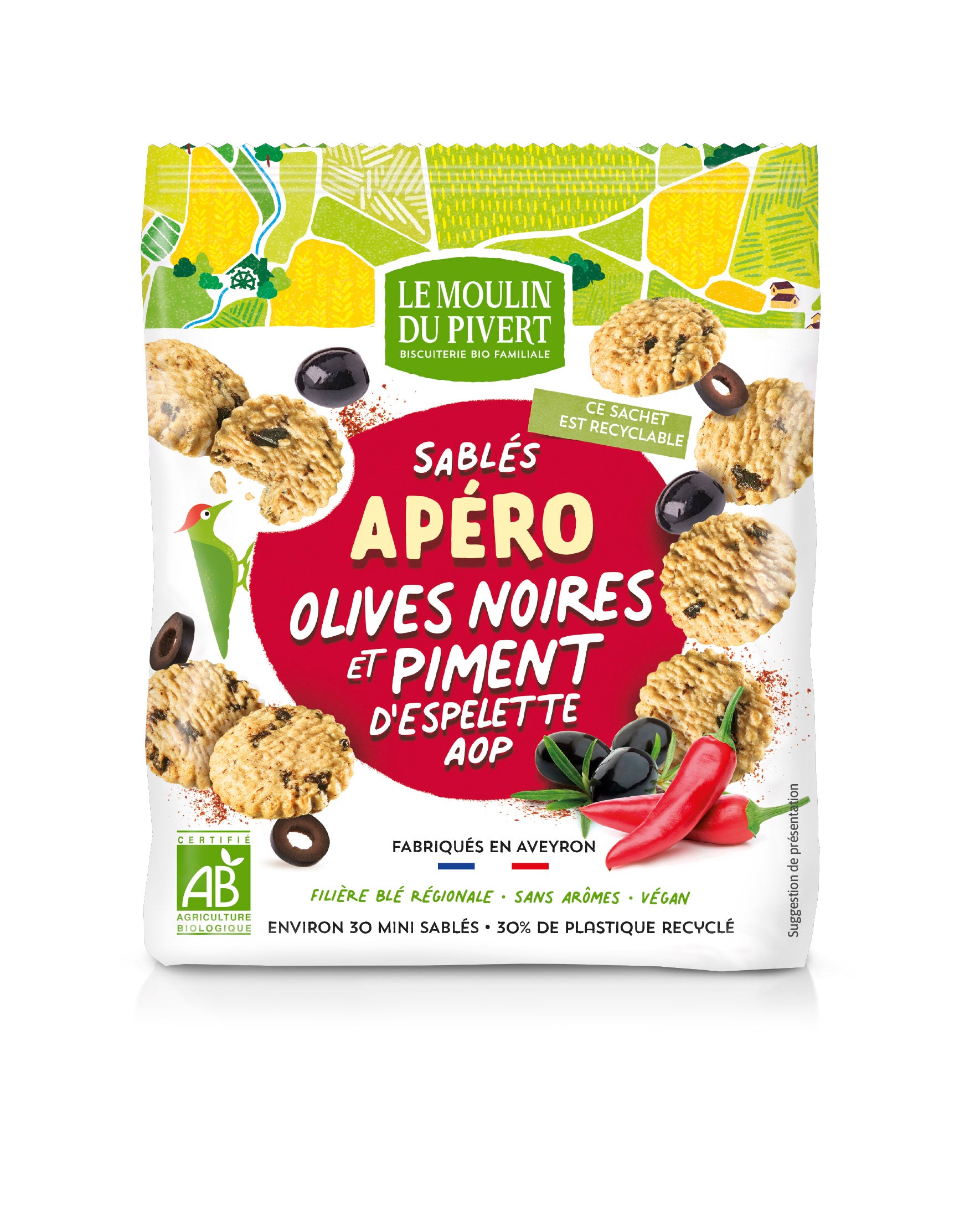 Kekse Oliven Paprika Piment d'Espelette 100 g