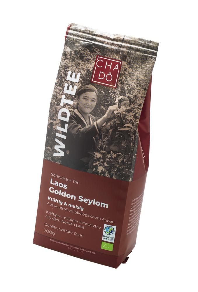Laos Golden Seylom Schwarzer Wildtee WFTO 200 g