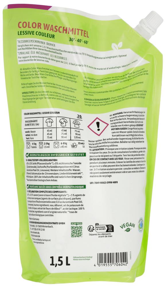 COLOR Flüssigwaschmittel ÖkoPack 1,5 l