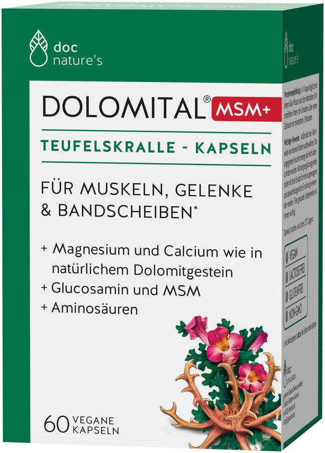 DOLOMITAL® MSM+ Teufelskralle Kapseln 60 Stk