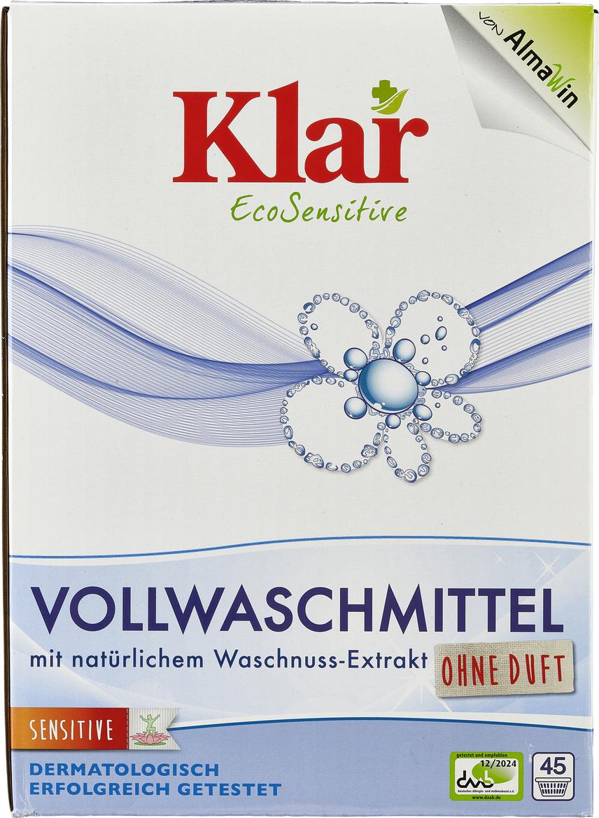Waschnuss Vollwaschmittel Pulver 45 Waschgänge 2475 g