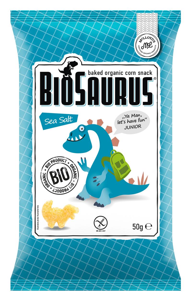 Biosaurus Sea Salt - Junior Maissnacks 50 g