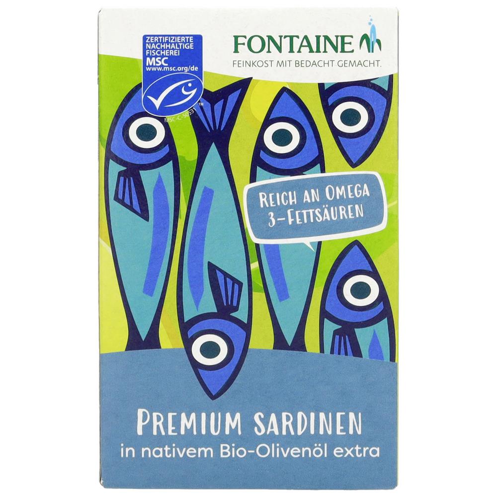 Sardinen mit Haut und Gräten in Olivenöl 120 g