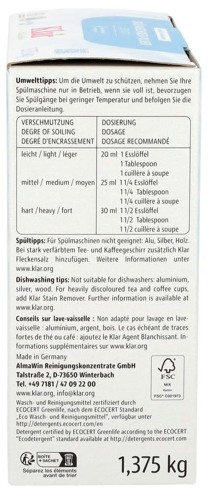 Maschinenspülmittel 1,37kg