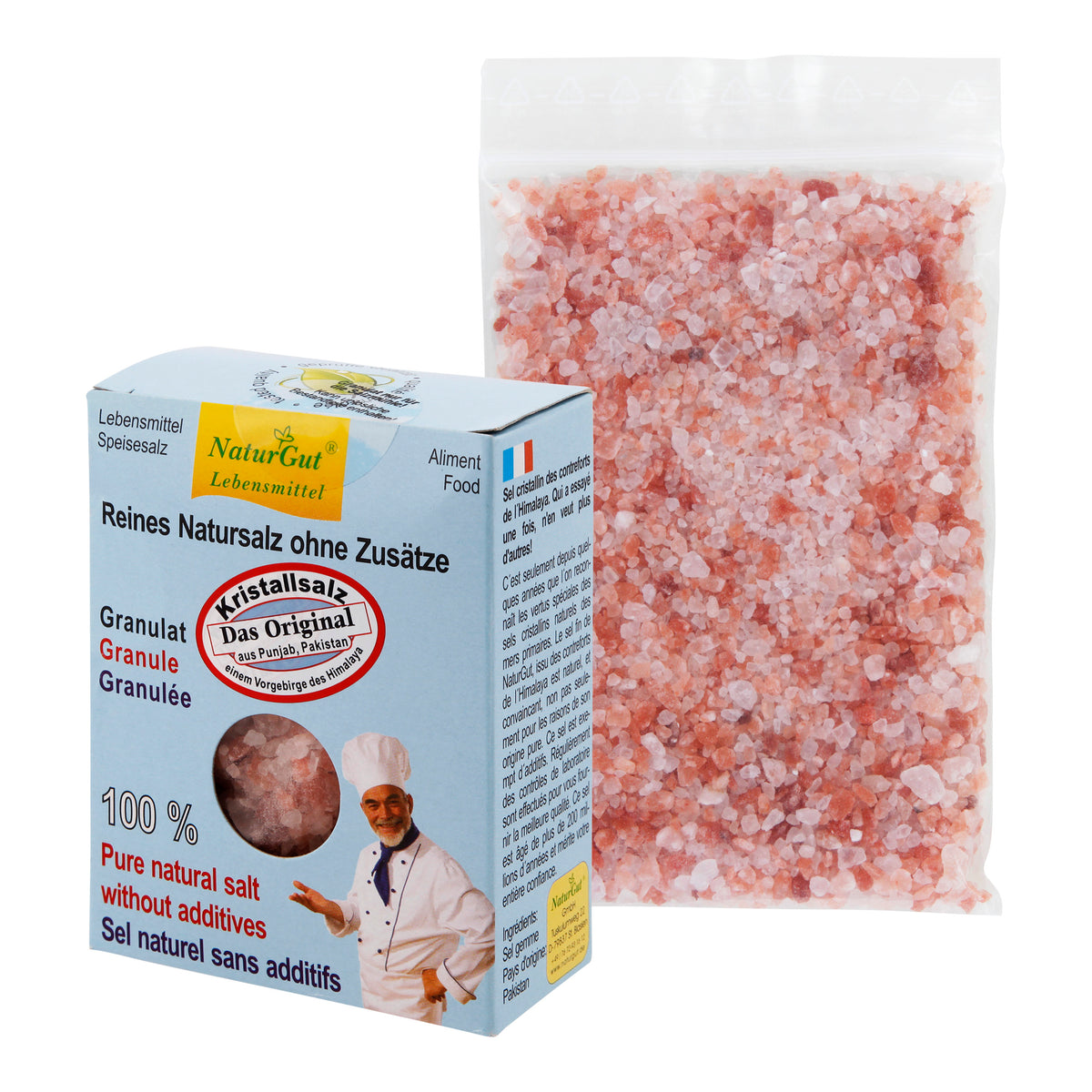 Kristallsalz Granulat für Salzmühlen 250 g