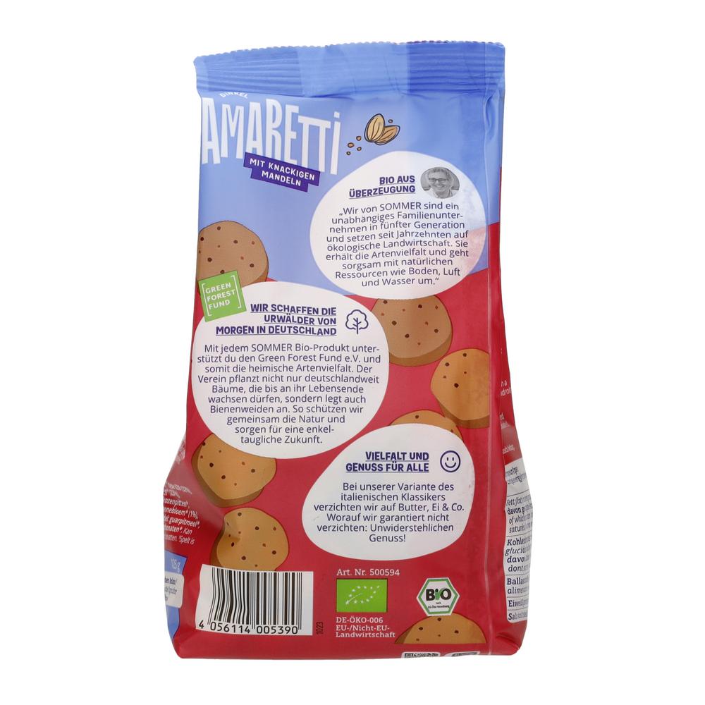 Dinkel Amaretti mit Mandeln 125 g