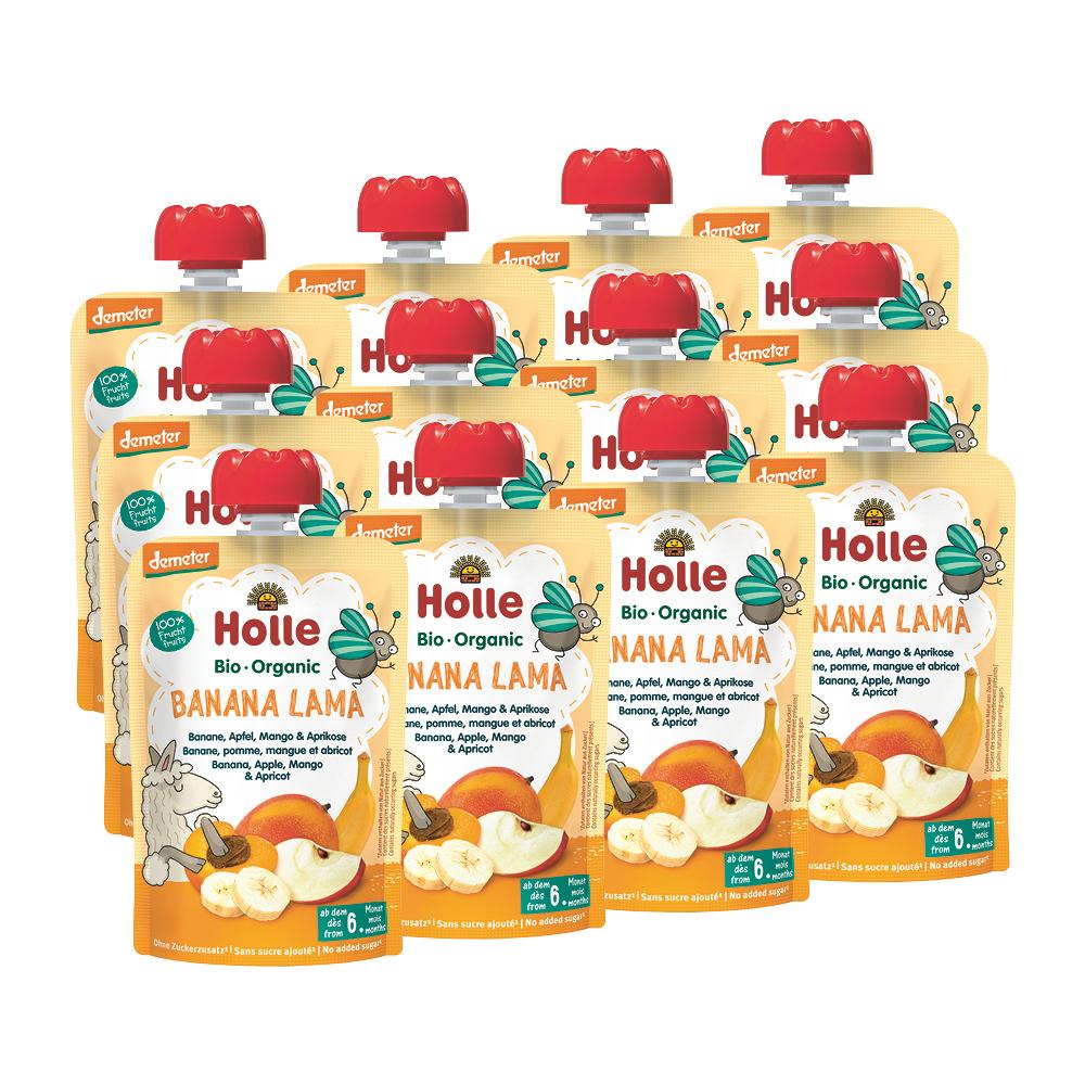 Pouchy Banana Lama demeter Banane,Apfel,Mango,Apri 100 g
