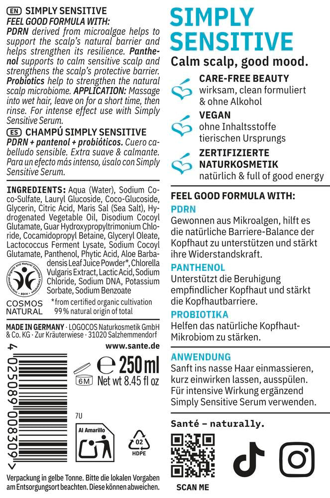 Simly Sensitive Shampoo 250 ml