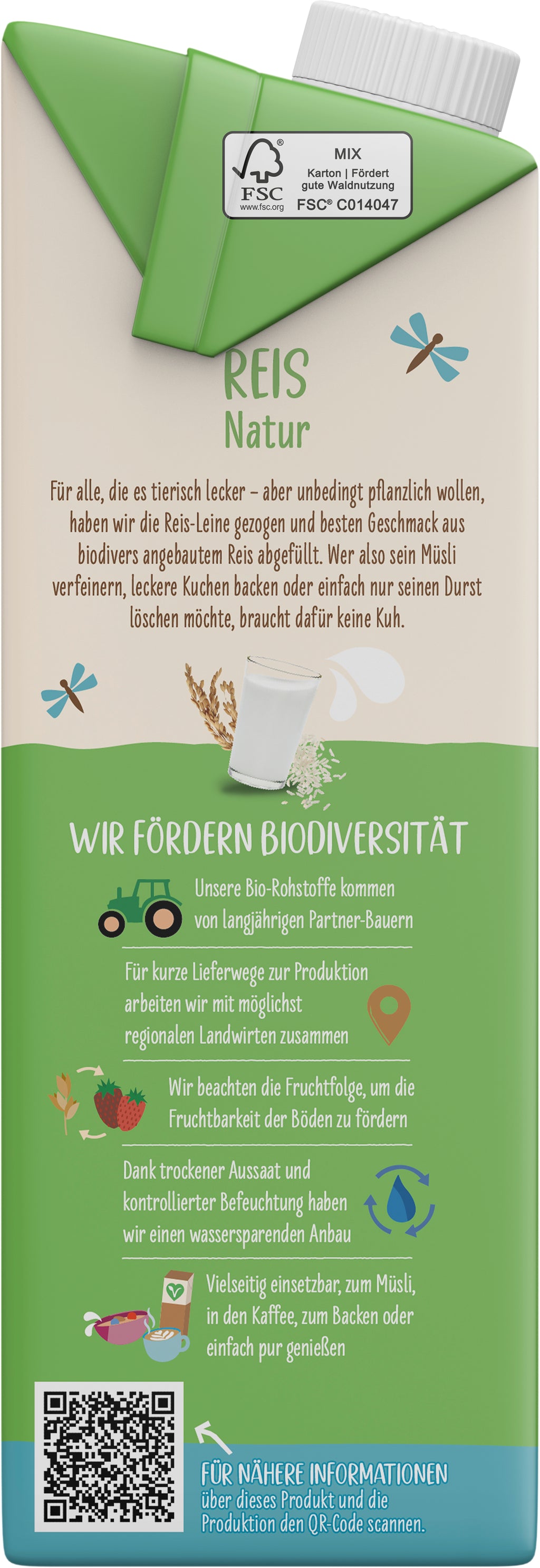 Reis Drink naturell 1 l