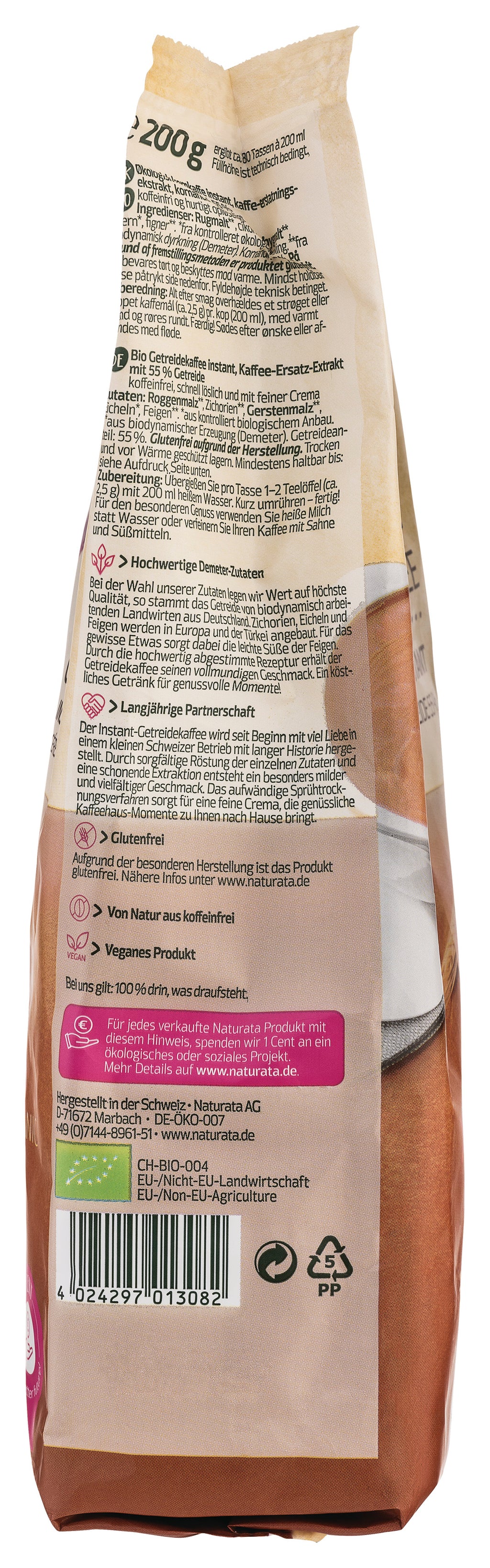Getreidekaffee Instant NFP demeter 200 g