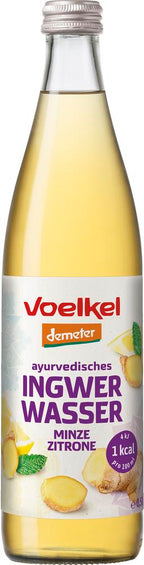Ayurvedisches Ingwer Wasser Minze Zitrone demeter 500 ml