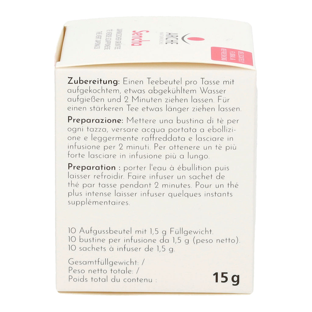 Sencha japanischer Grüntee Aufgussbeutel 15 g