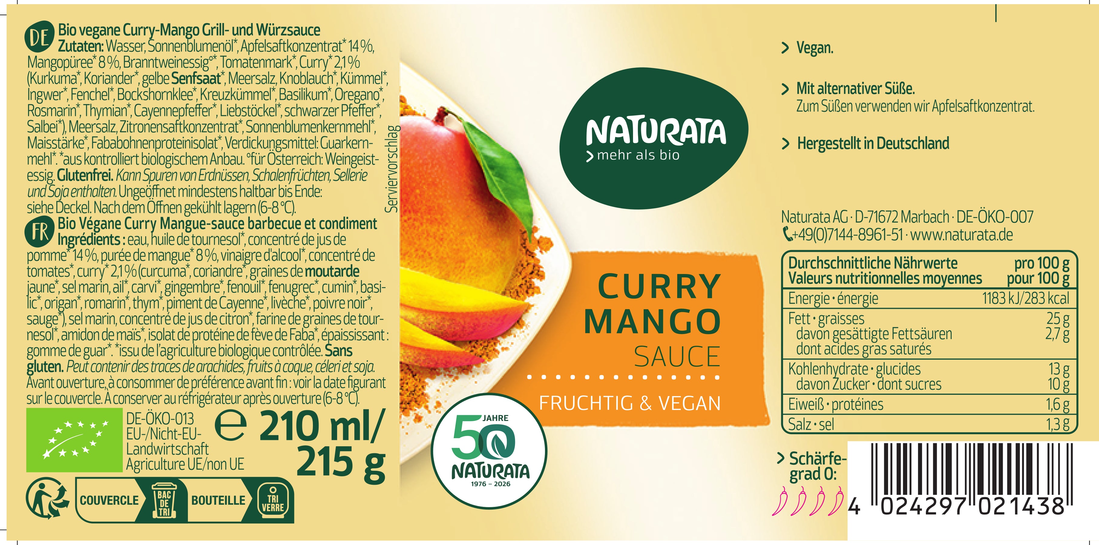 Curry Mango Sauce 210 ml